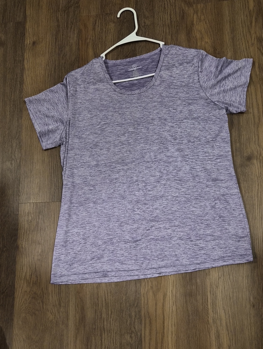 Essentials Heather Lavender Short Sleeve Scoop Neck Tee